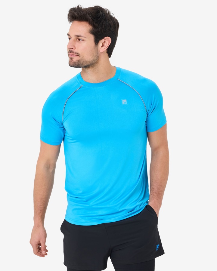 Men's Roen QDry Tee Aqua Fila