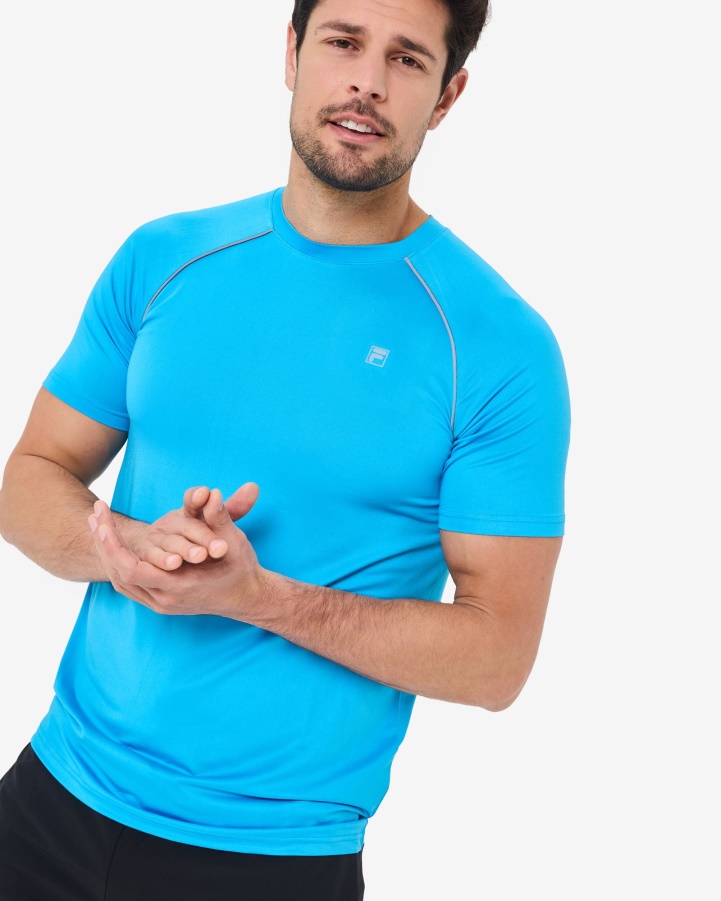 Men's Roen QDry Tee Aqua Fila