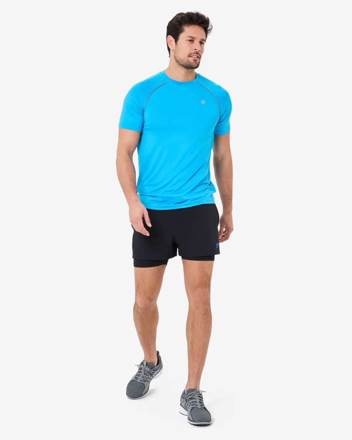 Men's Roen QDry Tee Aqua Fila