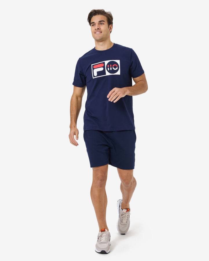 New Navy Fila Unisex Anniversary Tee