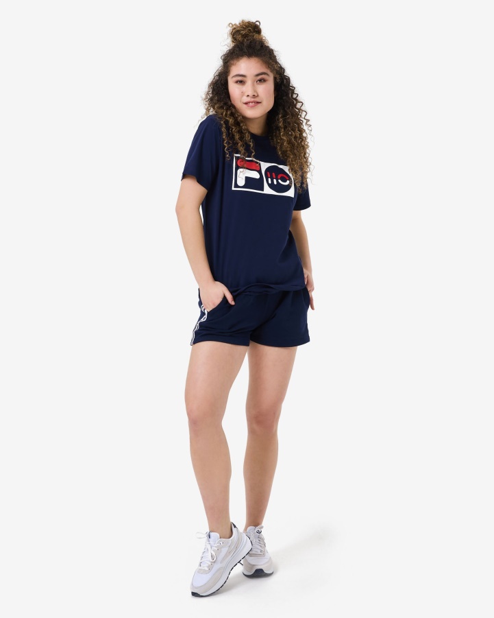 New Navy Fila Unisex Anniversary Tee