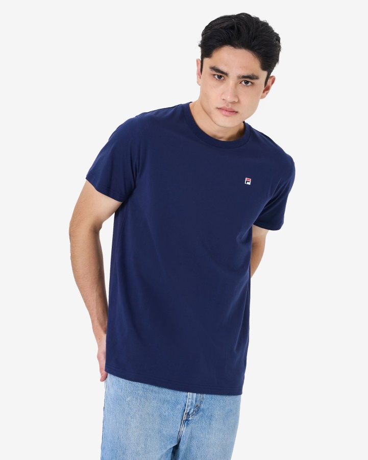 New Navy Men's Heritage Badge 2.0 Tee Fila