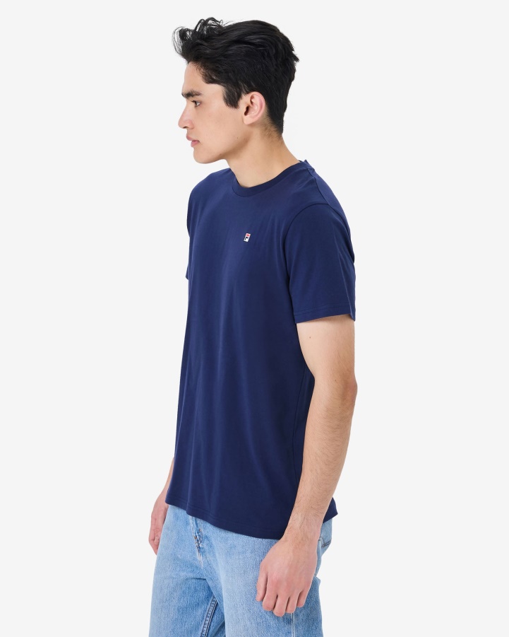 New Navy Men's Heritage Badge 2.0 Tee Fila