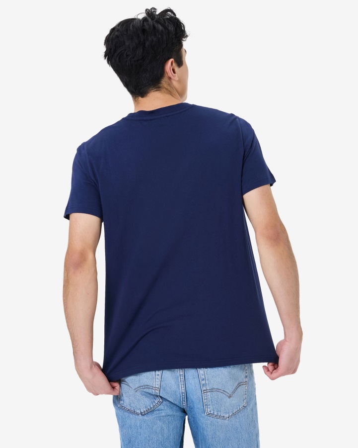 New Navy Men's Heritage Badge 2.0 Tee Fila