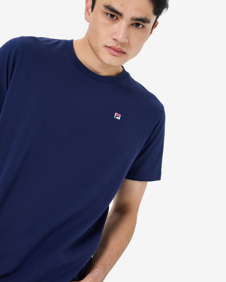 New Navy Men's Heritage Badge 2.0 Tee Fila