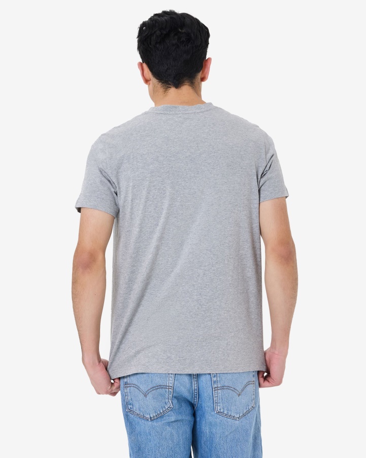 Fila Men's Heritage Badge 2.0 Tee Grey Marle