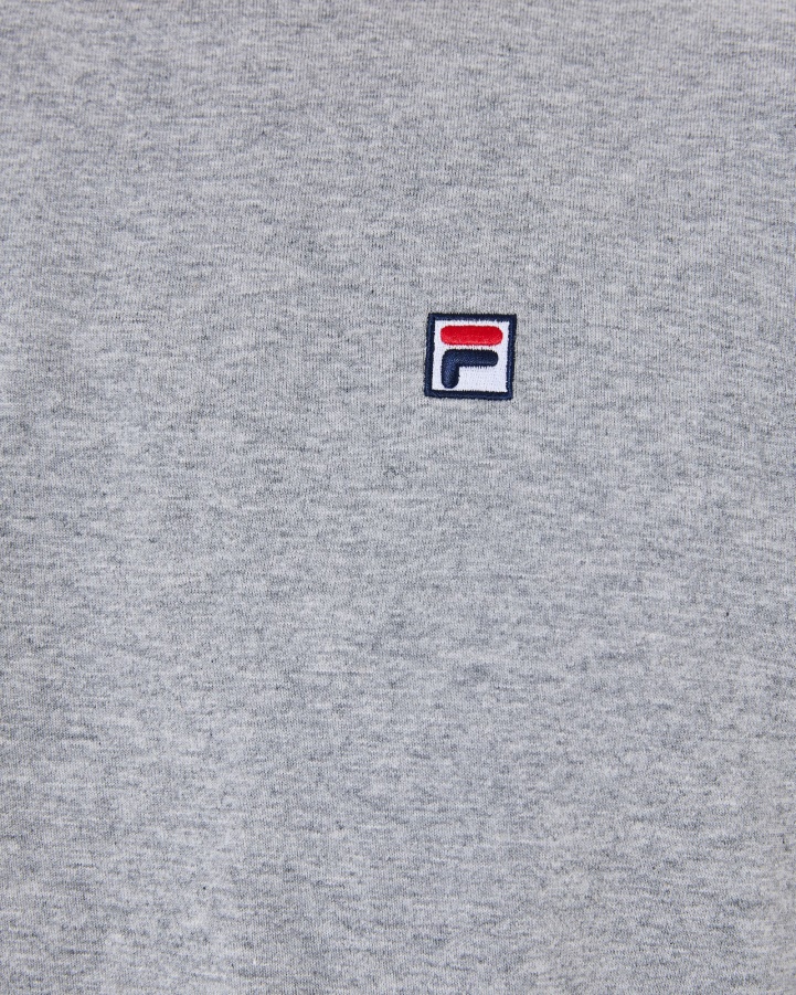 Fila Men's Heritage Badge 2.0 Tee Grey Marle