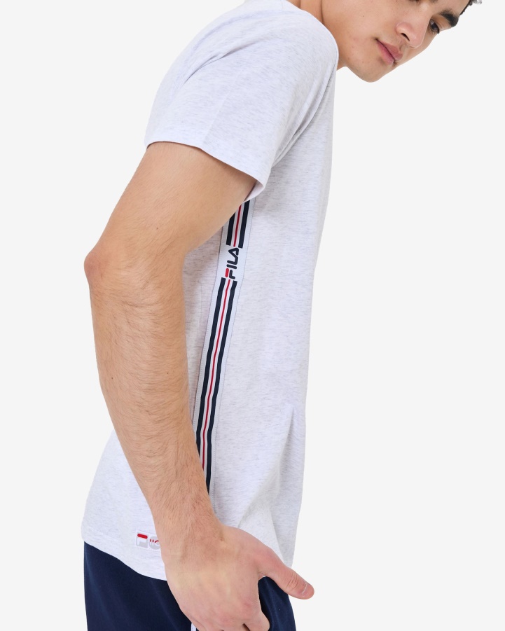 Men's Elias Tee Fila Light Grey Marle