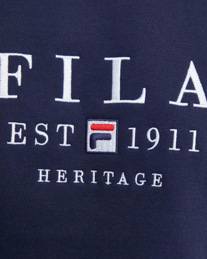 Unisex Heritage Crew New Navy Fila