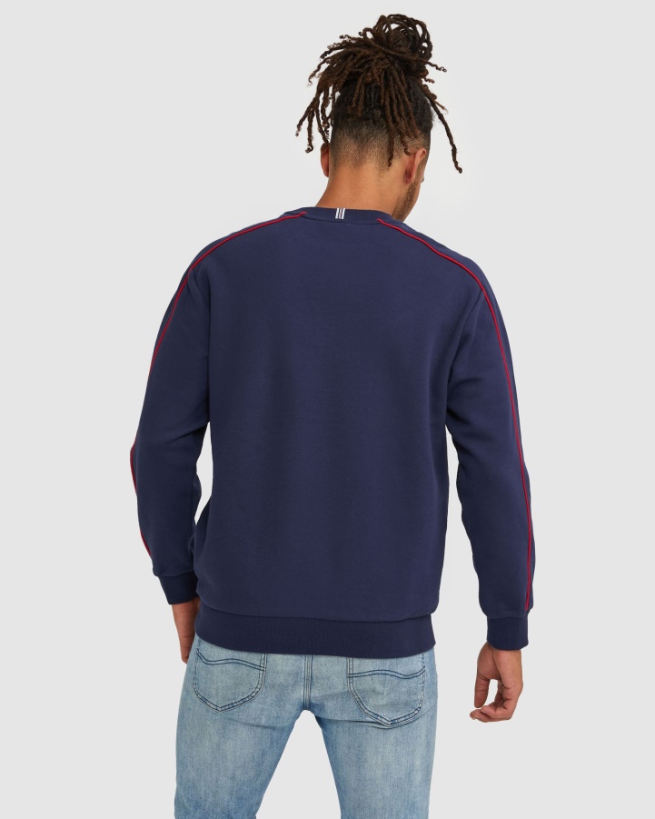 Unisex Heritage Crew New Navy Fila