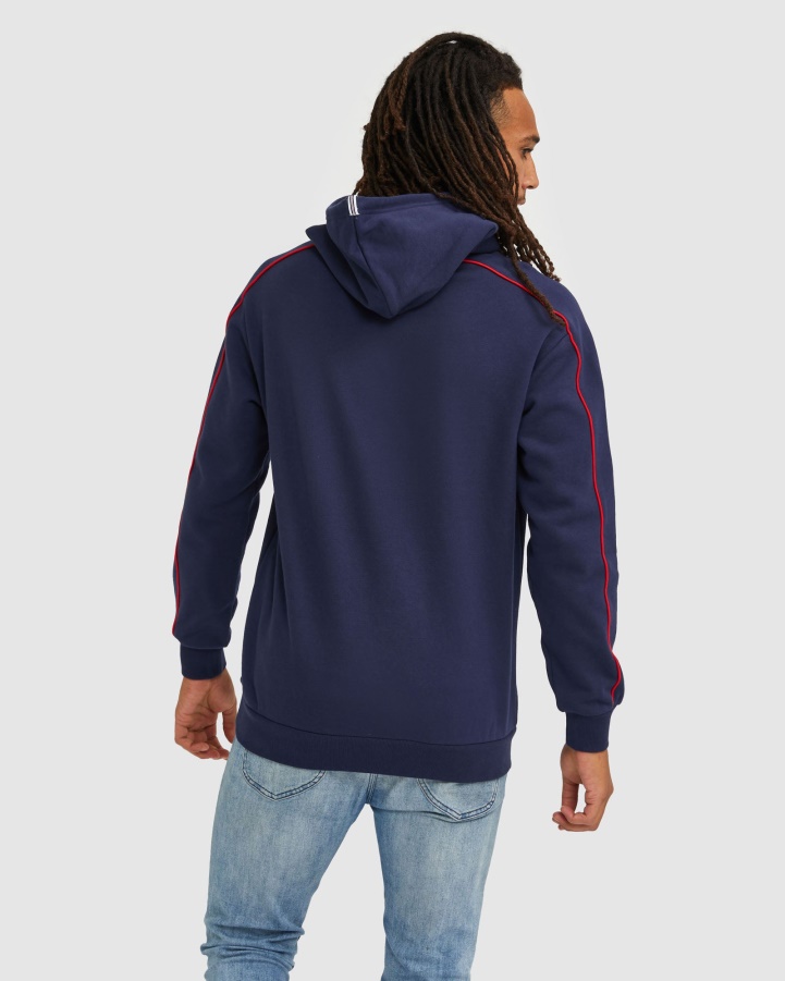 New Navy Unisex Heritage Hood Fila