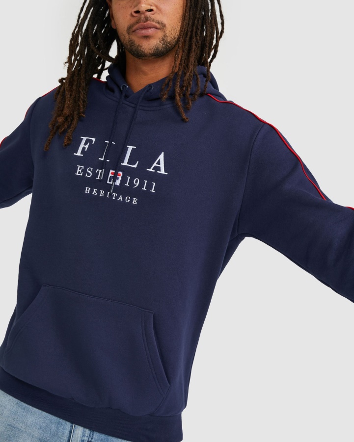 New Navy Unisex Heritage Hood Fila