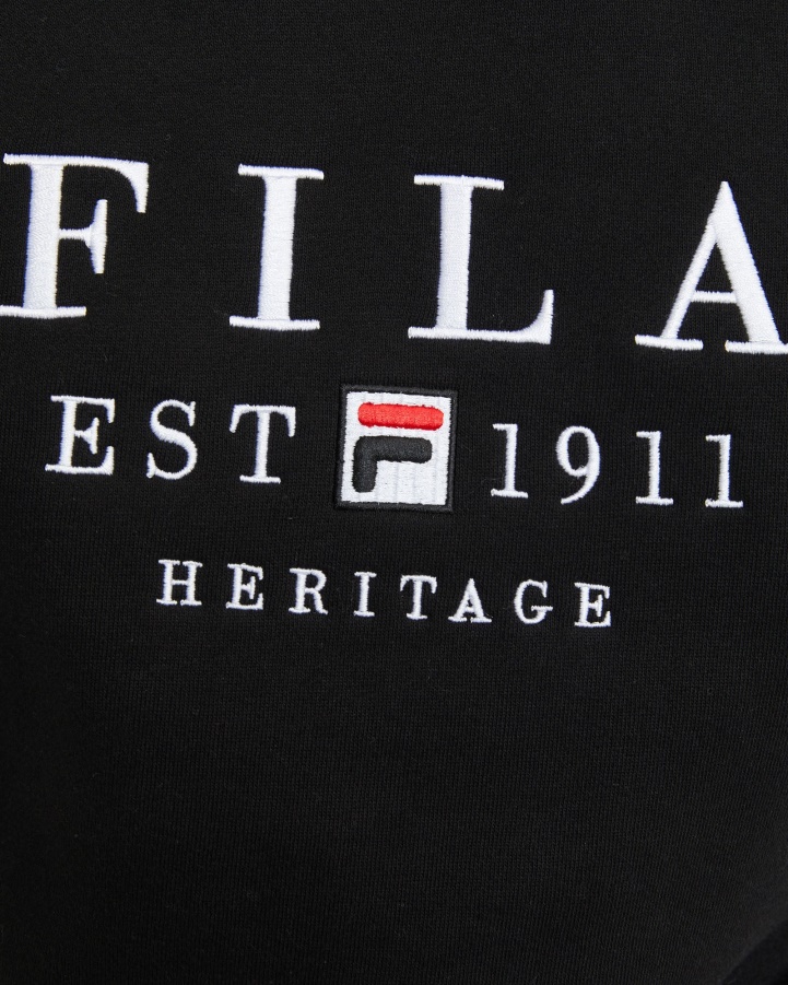 Fila Unisex Heritage Crew Black