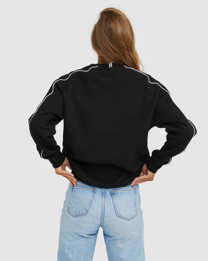 Fila Unisex Heritage Crew Black