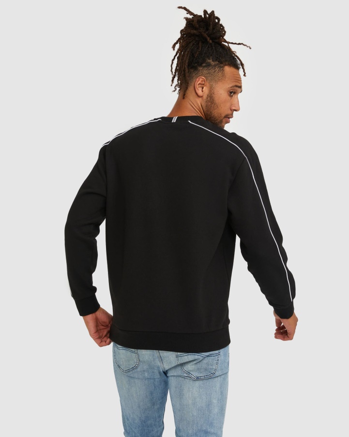 Fila Unisex Heritage Crew Black