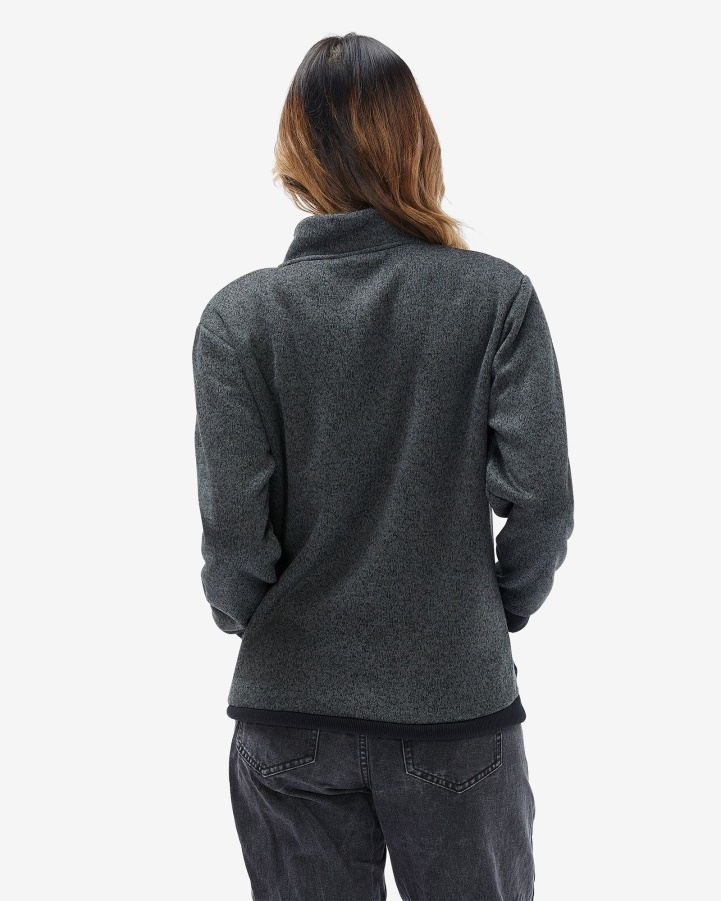 Unisex Romano Qtr Zip Black Marle Fila