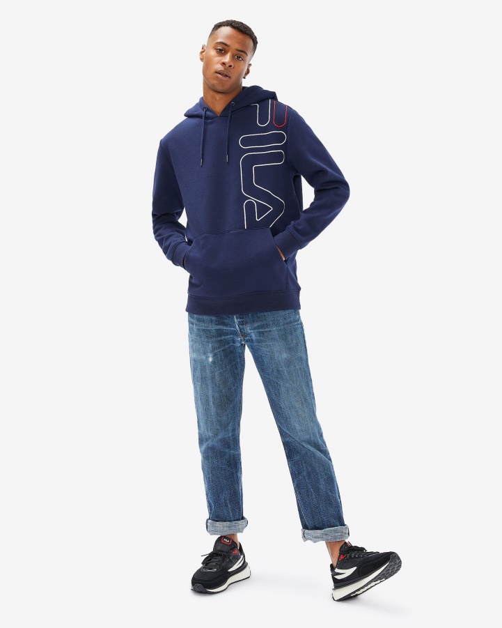 New Navy Men's Brando Hoody Fila