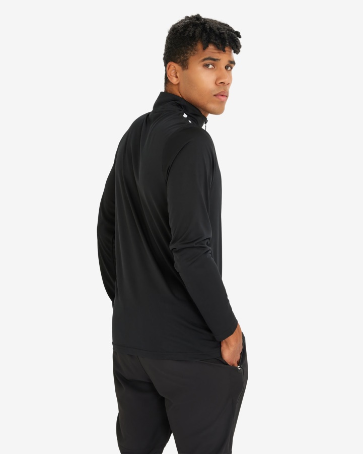 Fila Men's Luca Qtr Zip Black