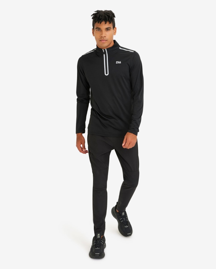 Fila Men's Luca Qtr Zip Black