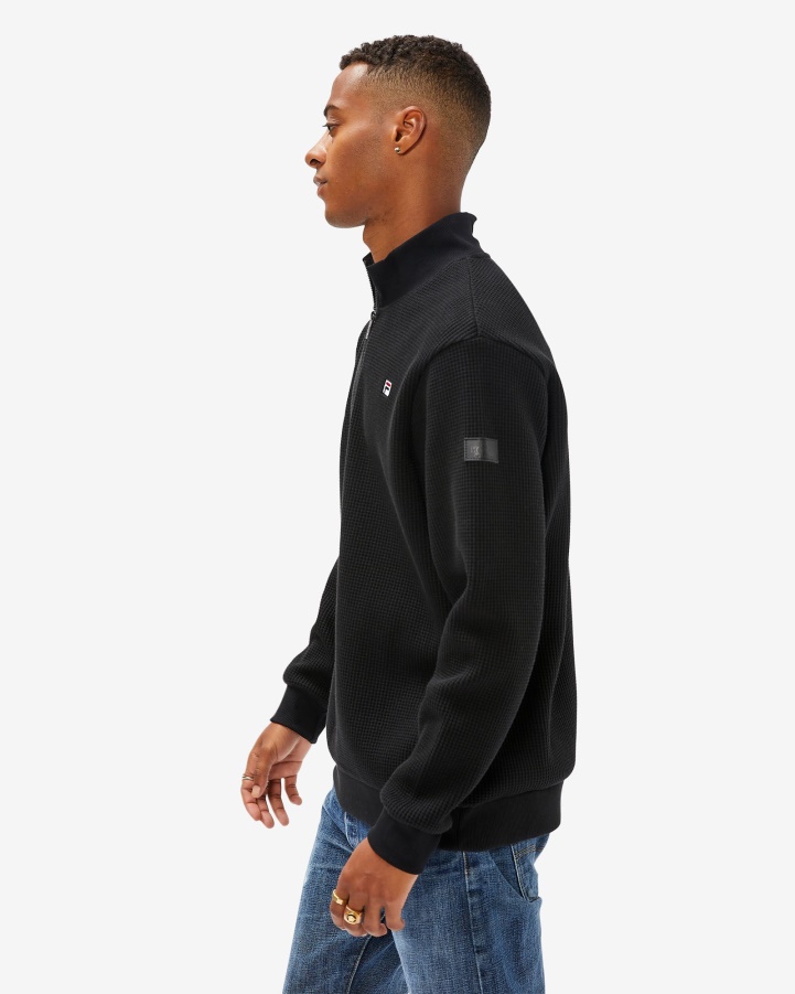Black Men's Badge 2.0 Qtr Zip Fila