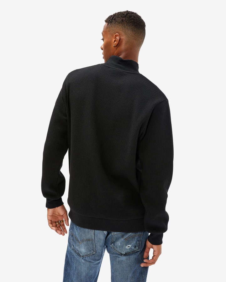 Black Men's Badge 2.0 Qtr Zip Fila