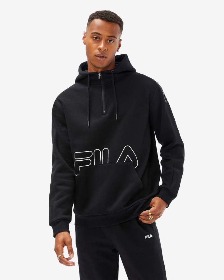Men's Jay Qtr Zip Fila Black