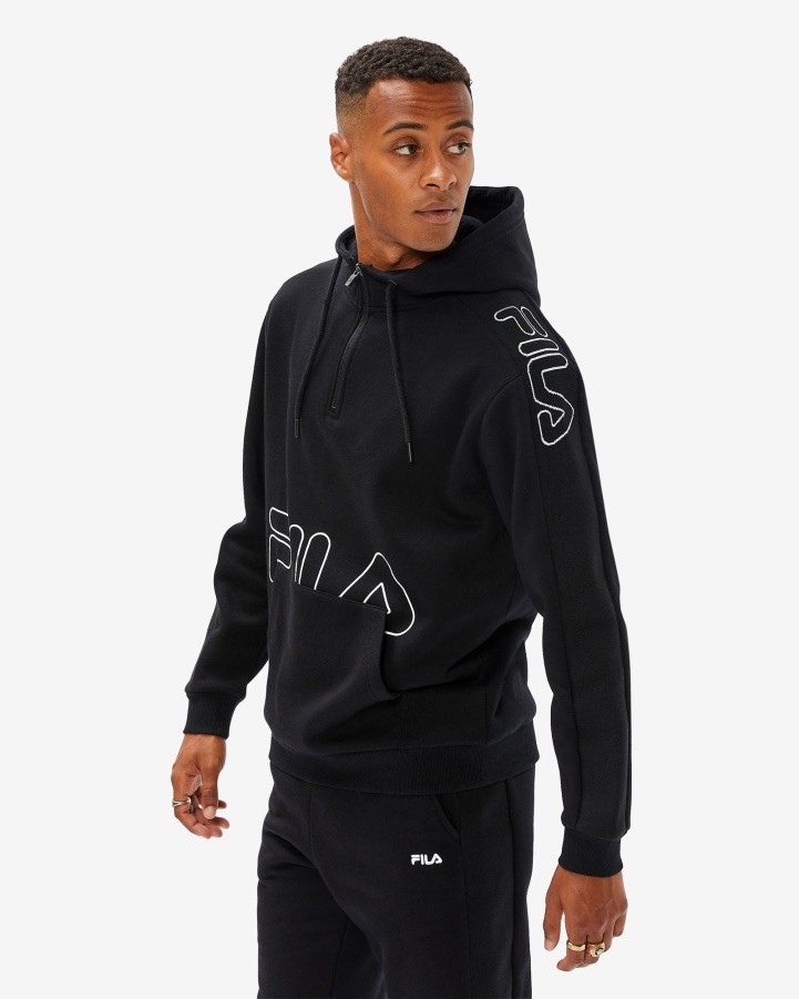 Men's Jay Qtr Zip Fila Black
