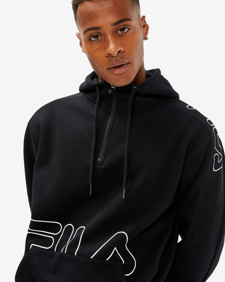 Men's Jay Qtr Zip Fila Black