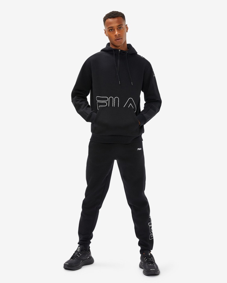 Men's Jay Qtr Zip Fila Black