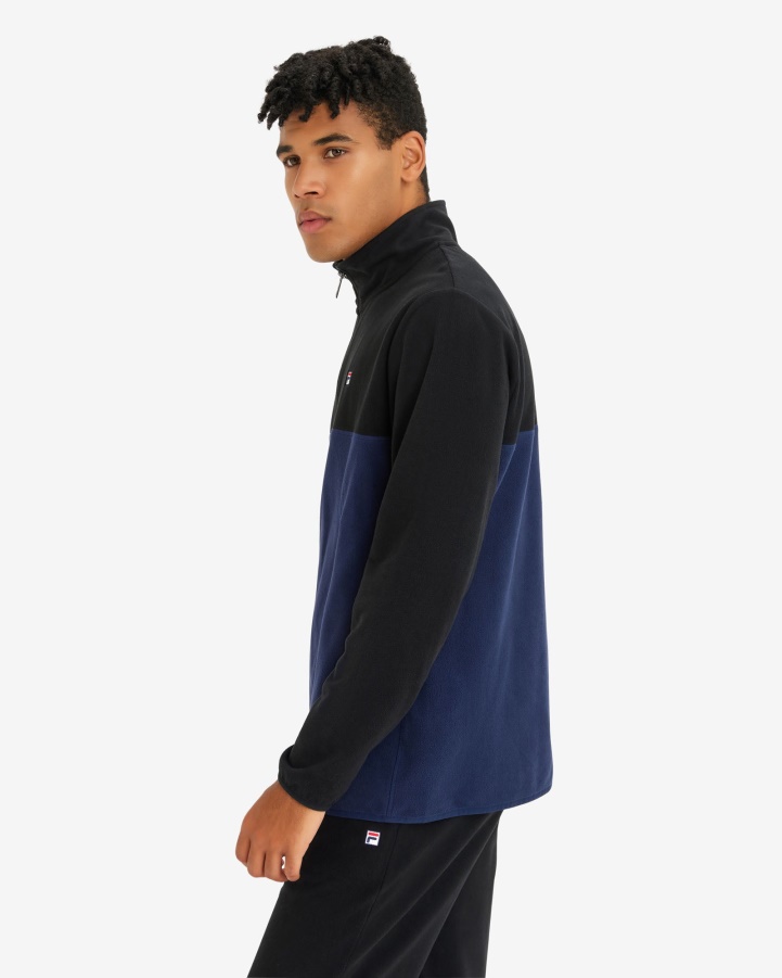 Men's David Qtr Zip New Navy Fila