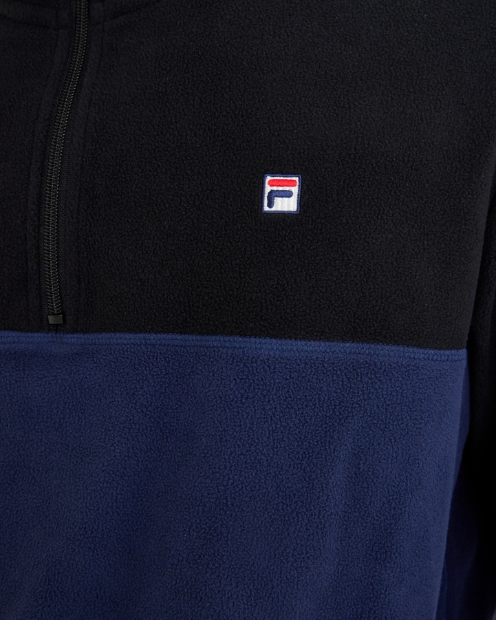 Men's David Qtr Zip New Navy Fila