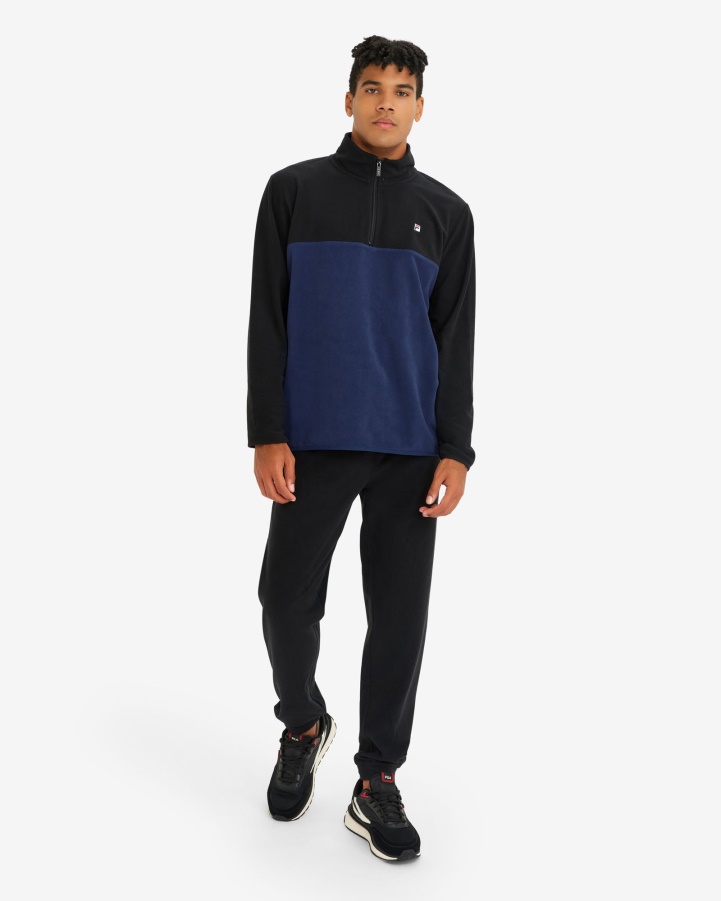 Men's David Qtr Zip New Navy Fila