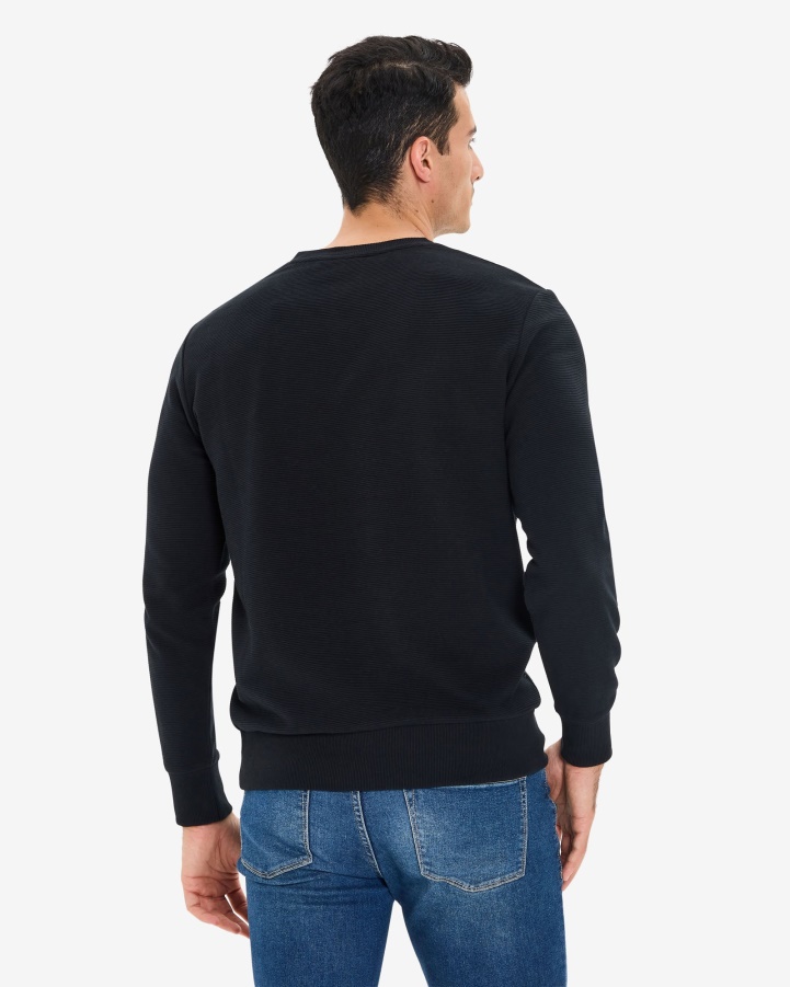 Men's Savian V-Neck Crew Fila Black