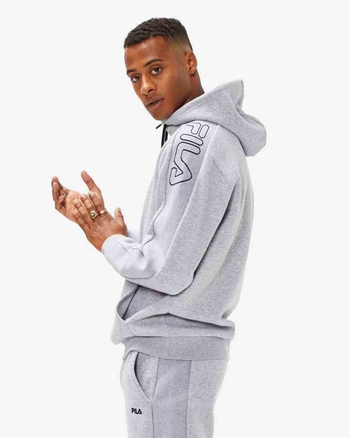 Fila Grey Marle Men's Jay Qtr Zip