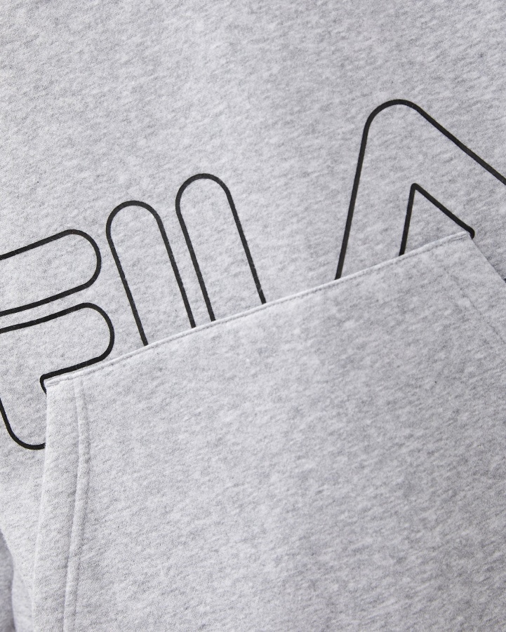 Fila Grey Marle Men's Jay Qtr Zip