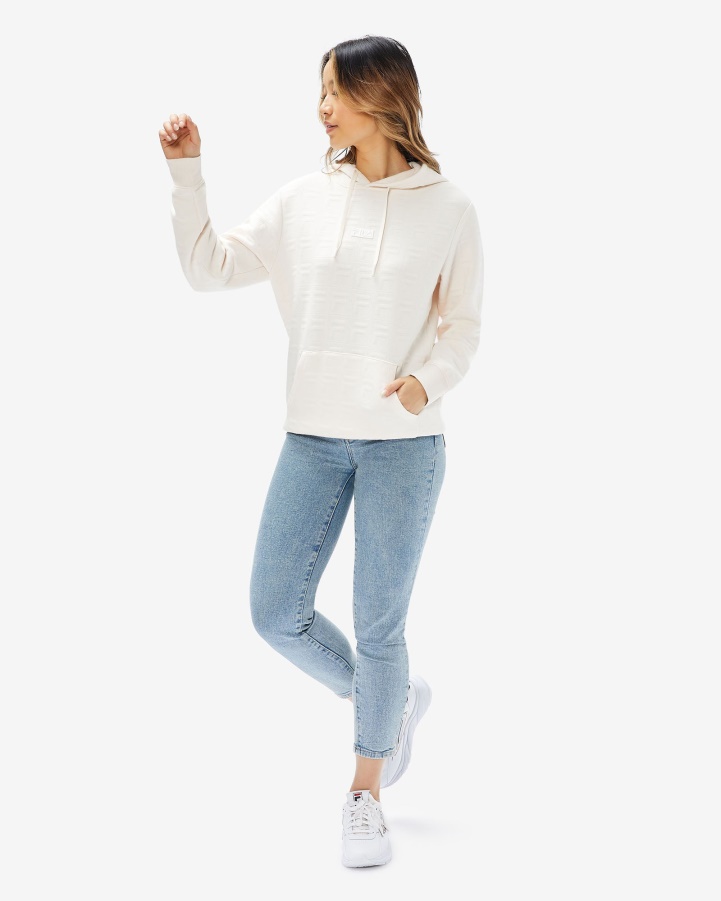 Unisex Echo Hood Coconut Cream Fila