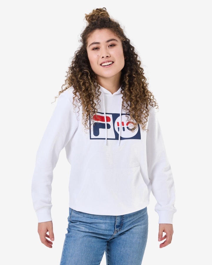 White Fila Unisex Anniversary Hood