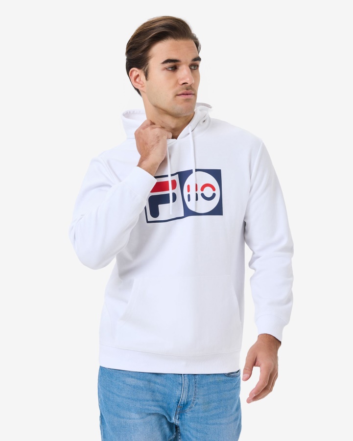 White Fila Unisex Anniversary Hood