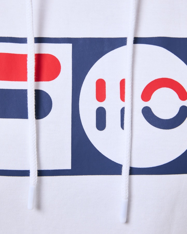 White Fila Unisex Anniversary Hood