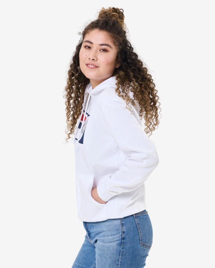 White Fila Unisex Anniversary Hood