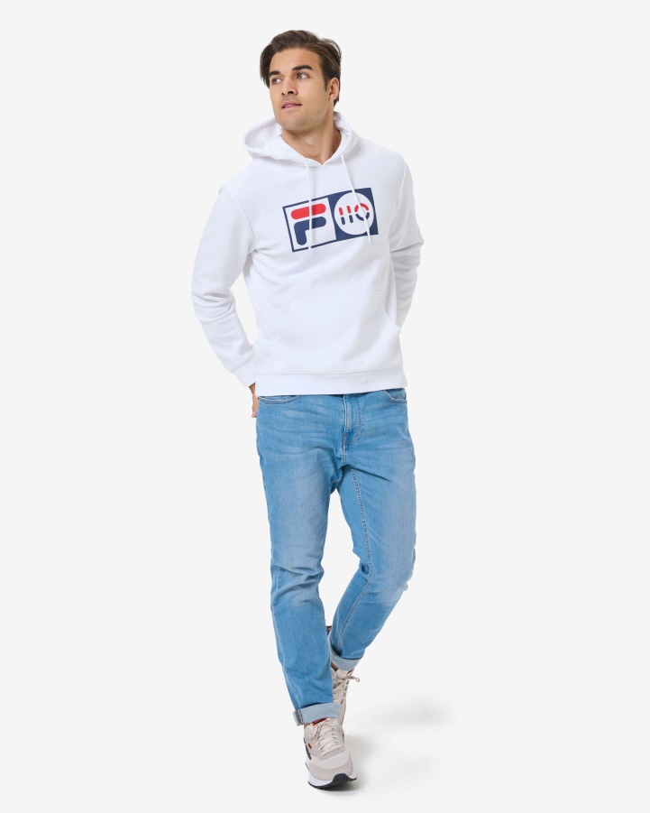 White Fila Unisex Anniversary Hood