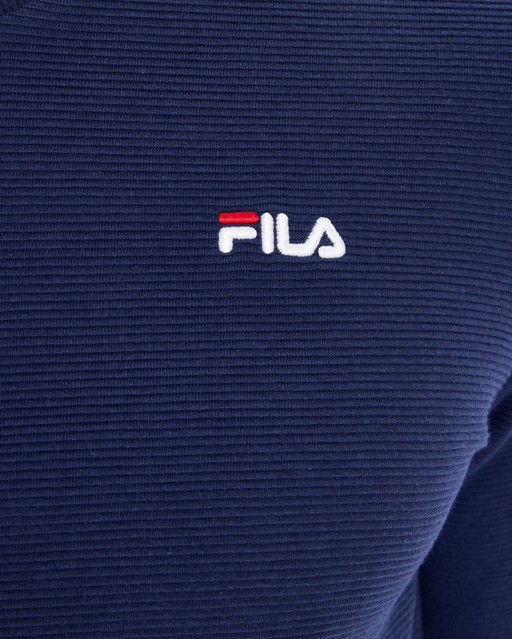 Men's Savian V-Neck Crew Navy Fila