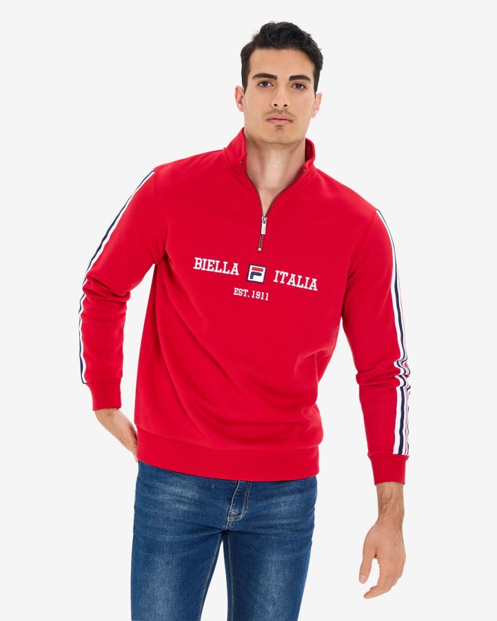 Fila Men's Aemero Qtr Zip Red