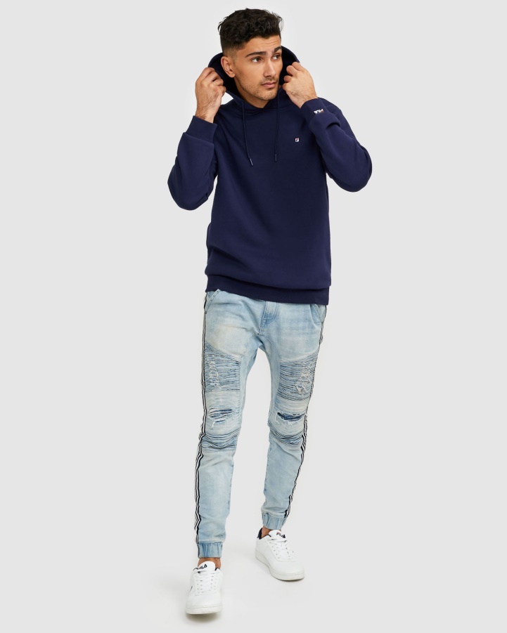 Unisex Badge 2.0 Hood Fila New Navy