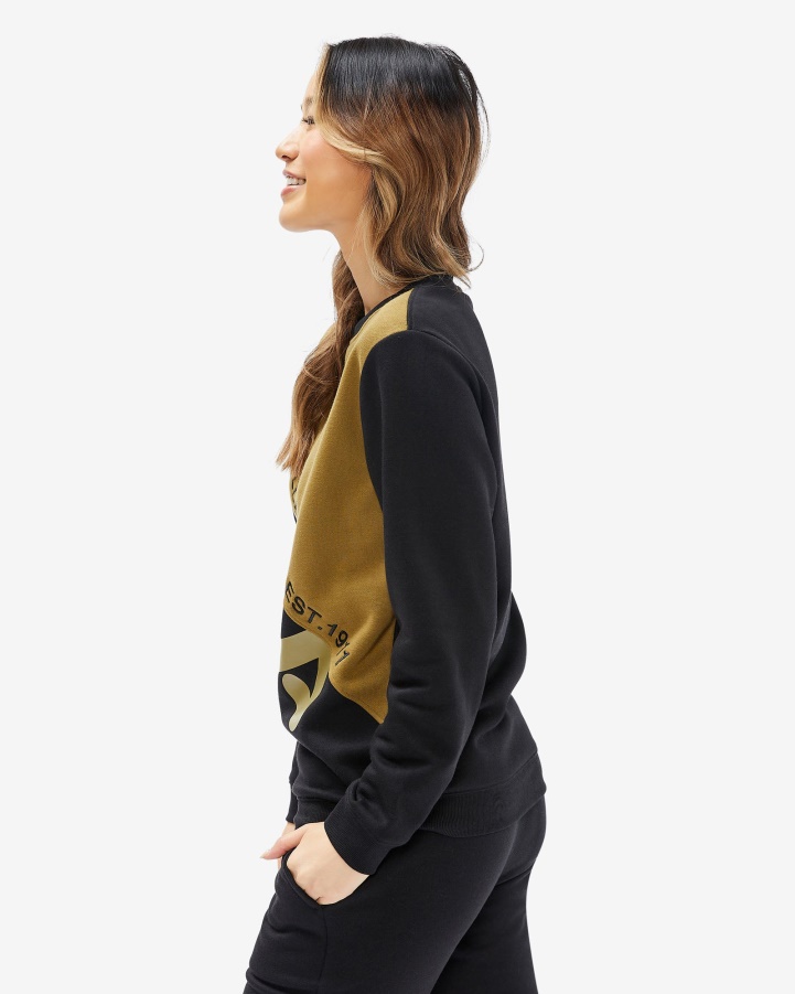 Black Fila Unisex Monaco Crew