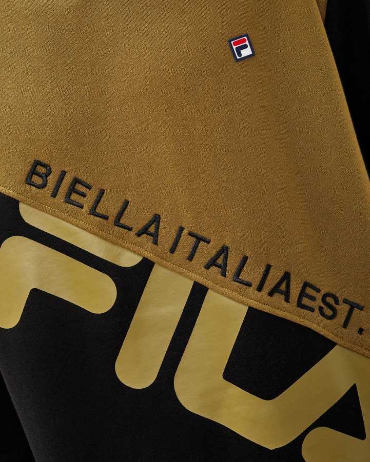 Black Fila Unisex Monaco Crew