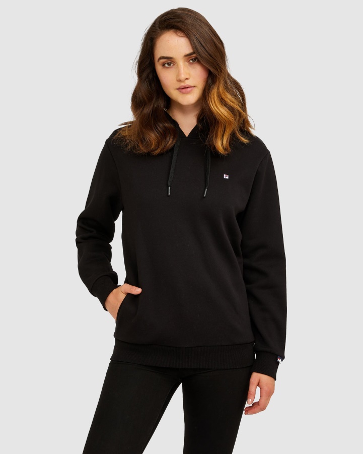 Fila Black Unisex Badge 2.0 Hood