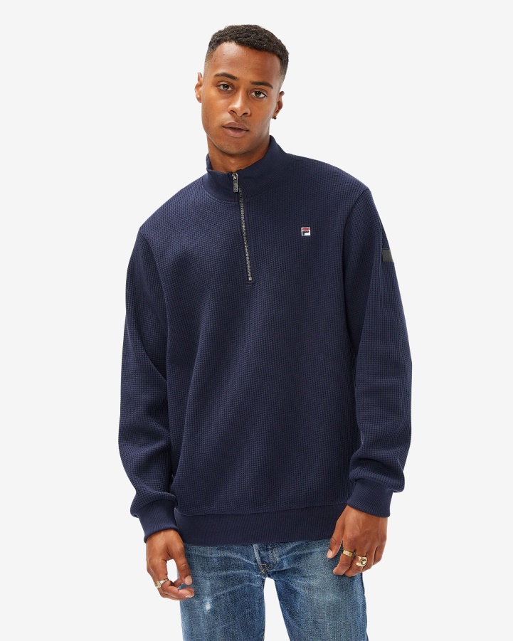 Men's Badge 2.0 Qtr Zip New Navy Fila