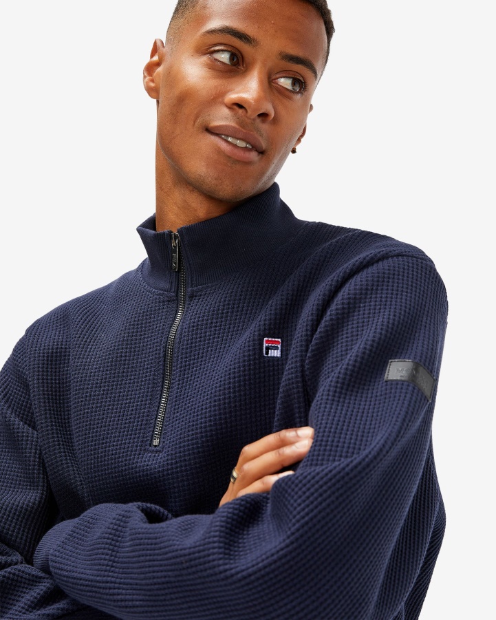 Men's Badge 2.0 Qtr Zip New Navy Fila