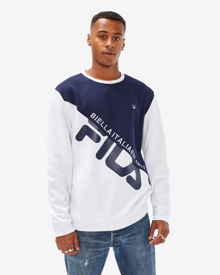White Fila Unisex Monaco Crew